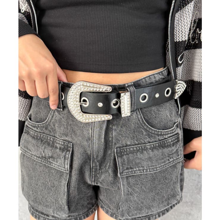 Lビジューアイレットベルト | WEGO【WOMEN】 | 詳細画像7 