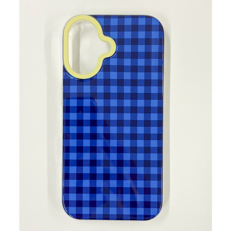 柄2 | チェックiphoneケース(ブルー) | WEGO【WOMEN】