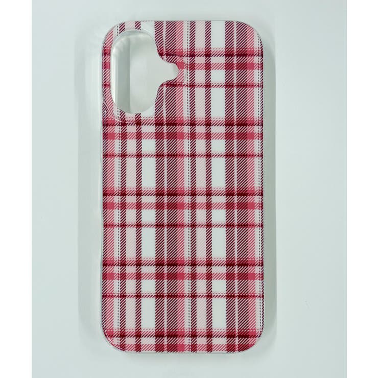 柄3 | チェックiphoneケース(レッド) | WEGO【WOMEN】