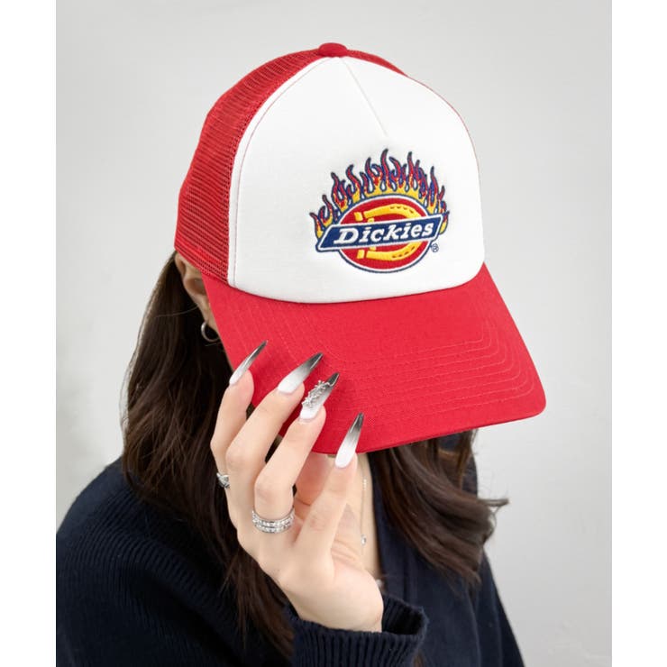 レッド | Dickies DK EX FIRE ICON MESH CAP | WEGO【MEN】