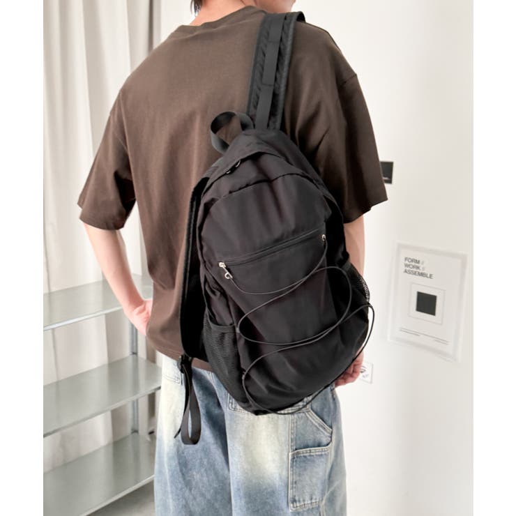 ブラック | コードデザインバックパック | WEGO【MEN】