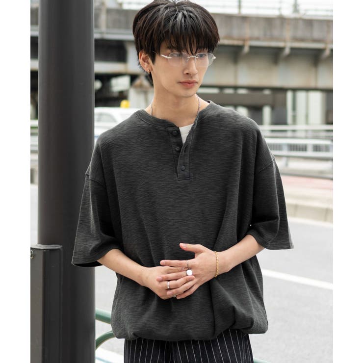スラブヘンリーネックT(SS) | WEGO【MEN】 | 詳細画像19 