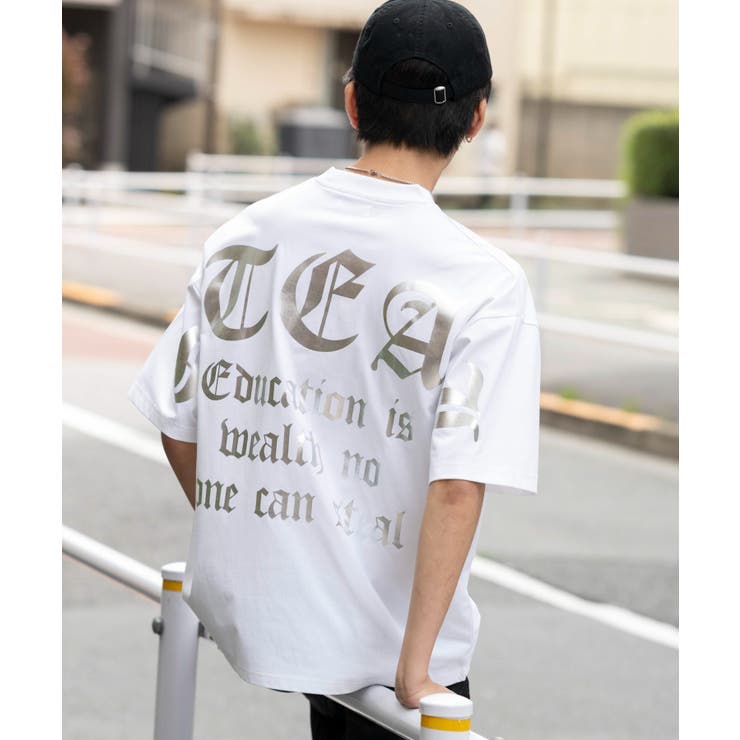 ホワイト | アクセ付きBIGロゴT(SS) | WEGO【MEN】