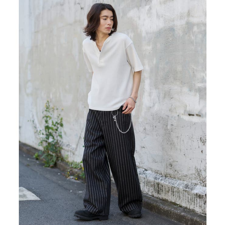 ワッフルヘンリーネックT(SS) | WEGO【MEN】 | 詳細画像14 