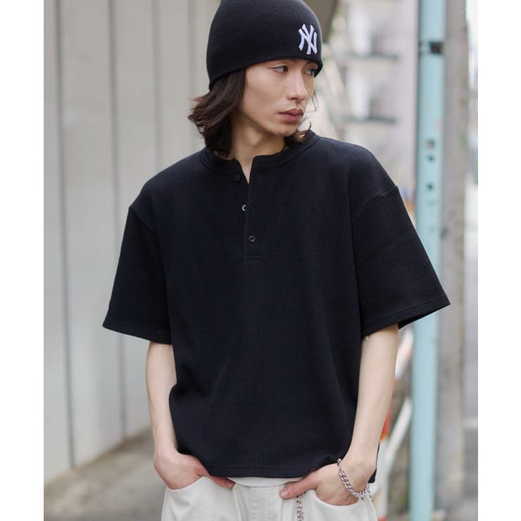 ワッフルヘンリーネックT(SS) | WEGO【MEN】 | 詳細画像24 
