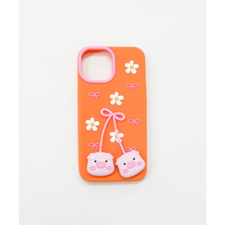 柄1 | ゆらゆらiphoneケース(オレンジブタ) | WEGO【WOMEN】