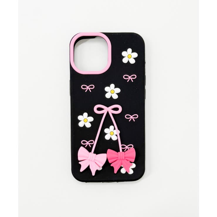 柄1 | ゆらゆらiphoneケース(ブラックリボン) | WEGO【WOMEN】