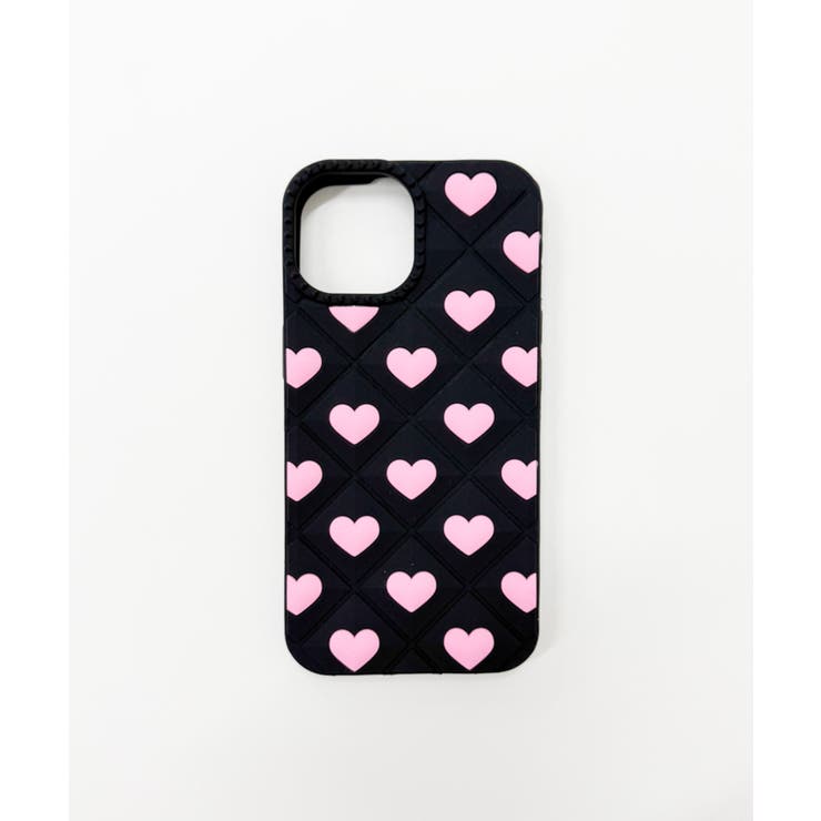 柄1 | メニーハートiphoneケース(ブラック) | WEGO【WOMEN】