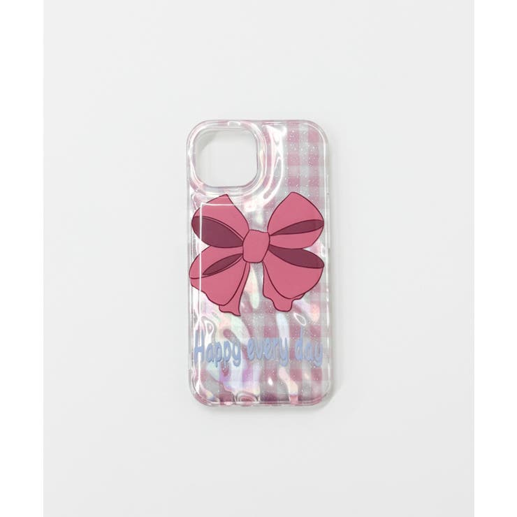 ギンガムリボンiphoneケース(ピンク) | WEGO【WOMEN】 | 詳細画像1 