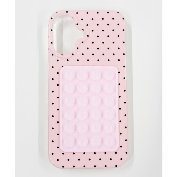 柄3 | 吸盤付きドットiphoneケース(ピンク) | WEGO【WOMEN】