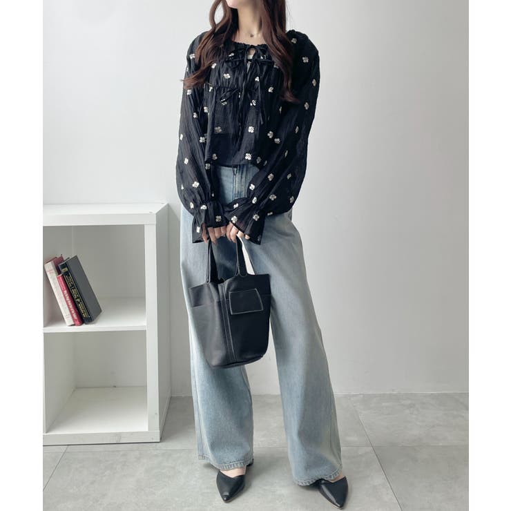 楊柳刺繍ブラウス | WEGO【WOMEN】 | 詳細画像9 