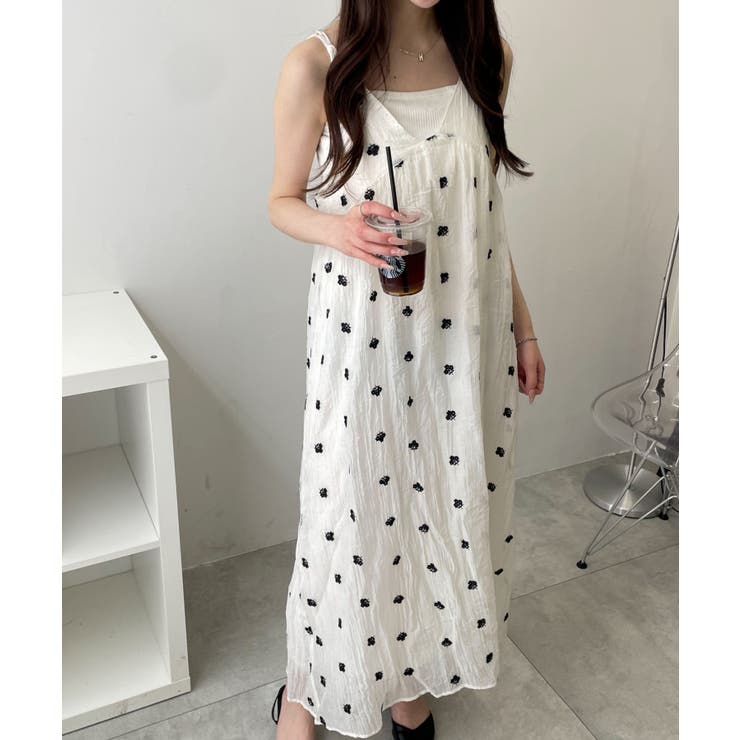 楊柳刺繍キャミワンピ | WEGO【WOMEN】 | 詳細画像2 
