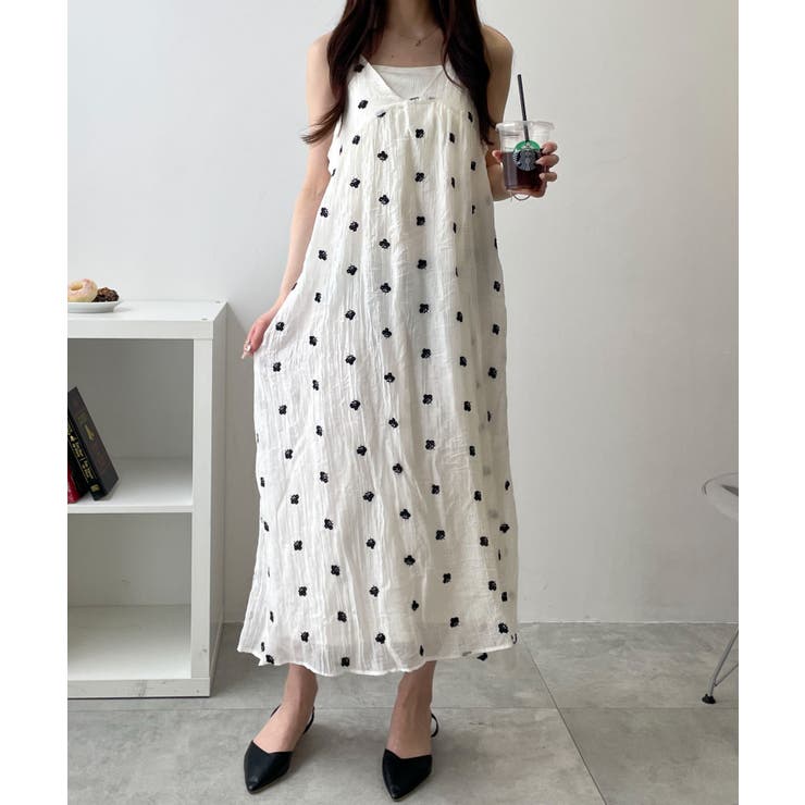 楊柳刺繍キャミワンピ | WEGO【WOMEN】 | 詳細画像3 