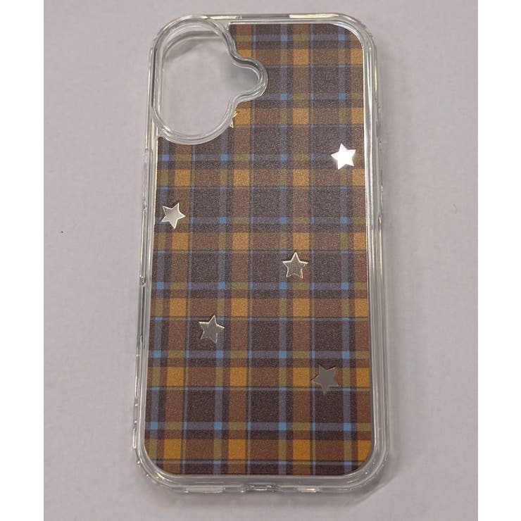 柄3 | チェックミラーiphoneケース(ブラウン) | WEGO【WOMEN】