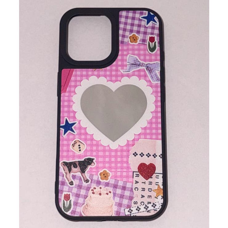 柄3 | ギンガムハートミラーiphoneケース | WEGO【WOMEN】