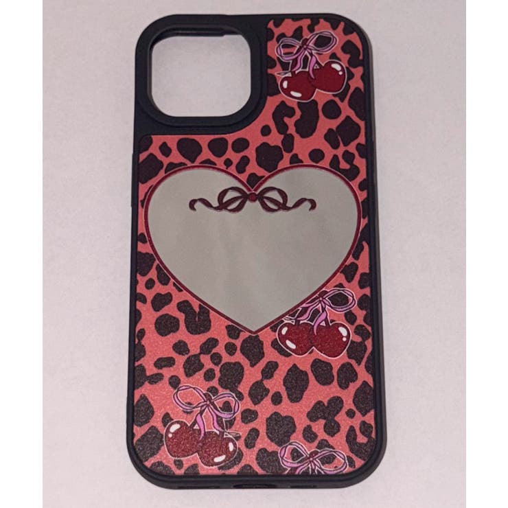 柄1 | レオパードチェリーミラーiphoneケース | WEGO【WOMEN】
