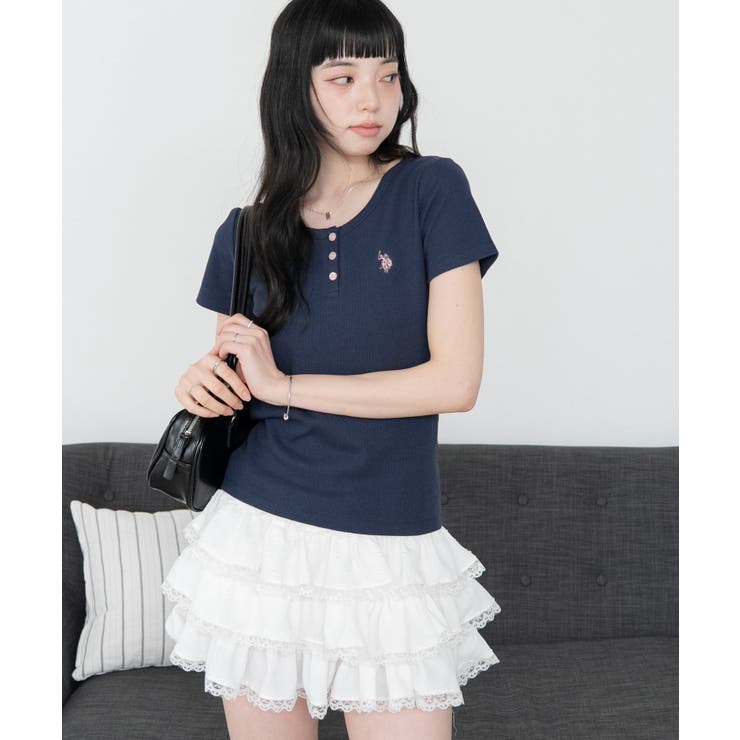 別注USPOLOヘンリーネックT | WEGO【WOMEN】 | 詳細画像12 
