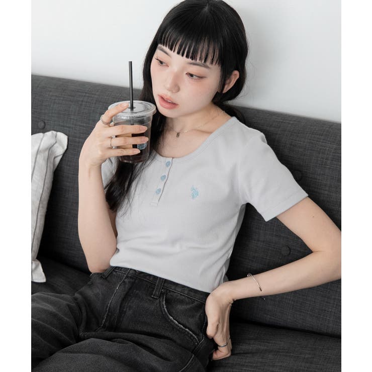 別注USPOLOヘンリーネックT | WEGO【WOMEN】 | 詳細画像25 