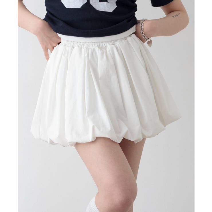 ホワイト | バルーンミニスカパン | WEGO【WOMEN】