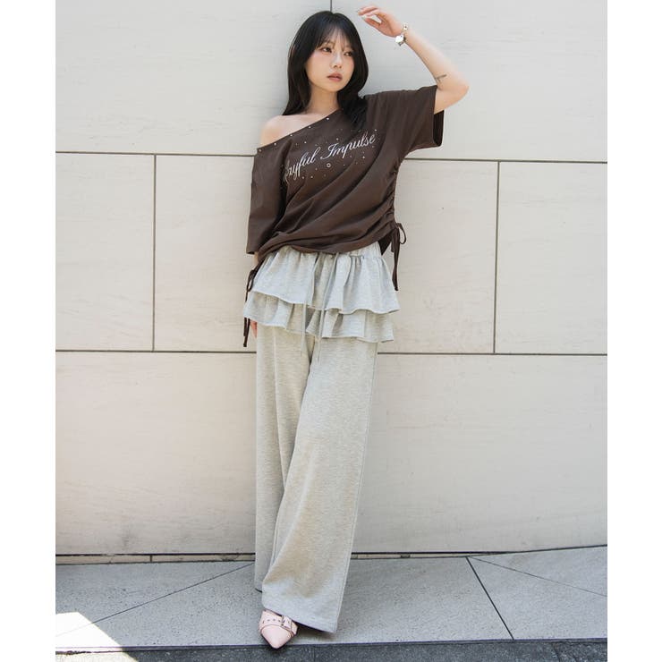 サイドドロストオフショルグラフィックT | WEGO【WOMEN】 | 詳細画像15 