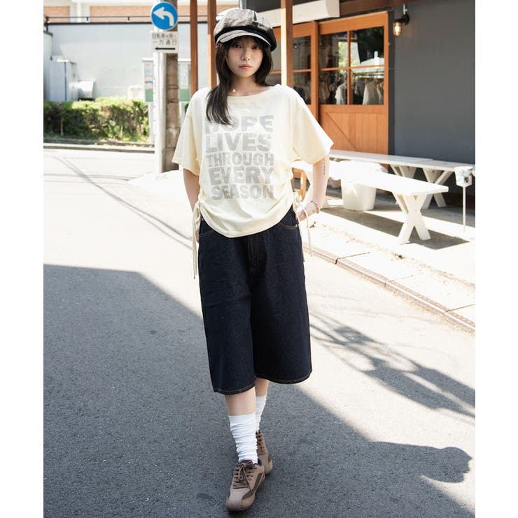 サイドドロストオフショルグラフィックT | WEGO【WOMEN】 | 詳細画像21 