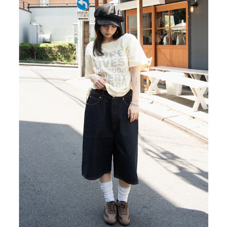 サイドドロストオフショルグラフィックT | WEGO【WOMEN】 | 詳細画像22 