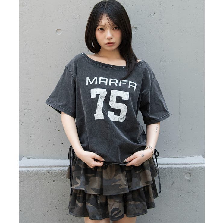 サイドドロストオフショルグラフィックT | WEGO【WOMEN】 | 詳細画像28 