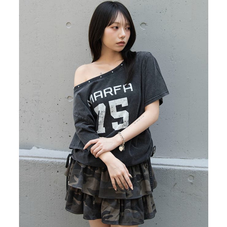 サイドドロストオフショルグラフィックT | WEGO【WOMEN】 | 詳細画像30 