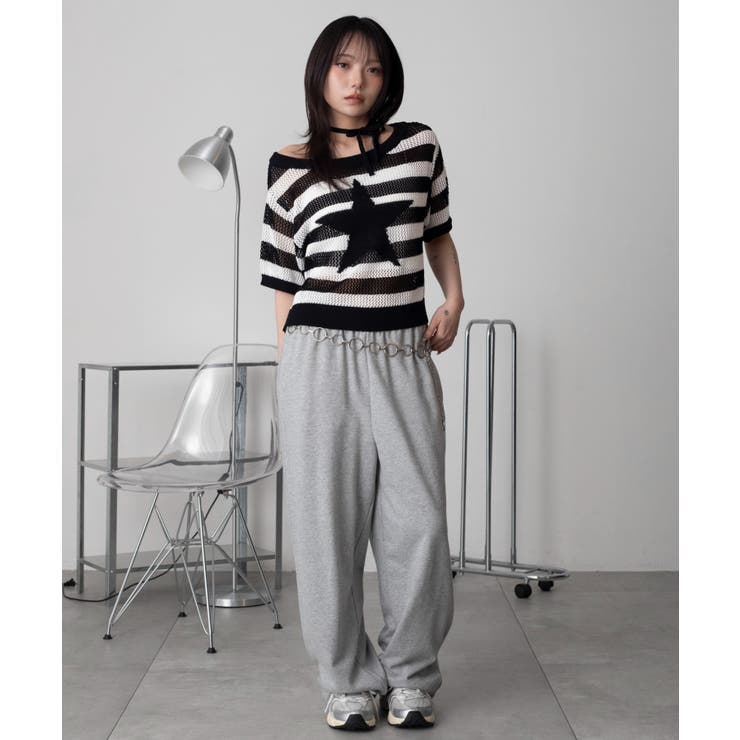 オフショルメッシュニット(S) | WEGO【WOMEN】 | 詳細画像2 