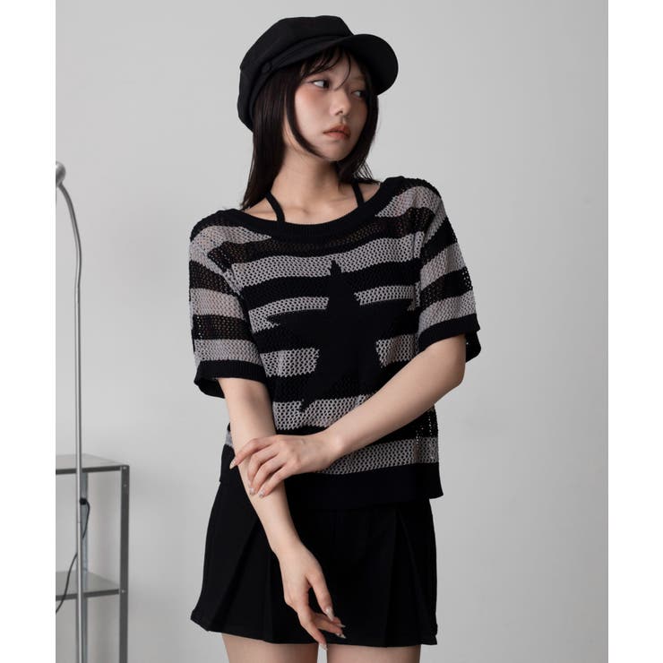 オフショルメッシュニット(S) | WEGO【WOMEN】 | 詳細画像14 
