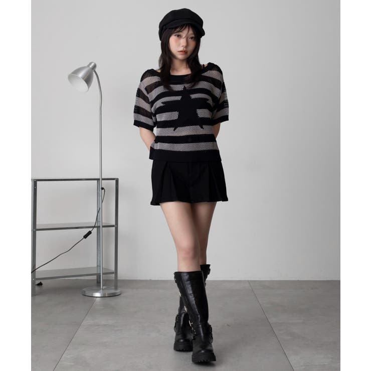 オフショルメッシュニット(S) | WEGO【WOMEN】 | 詳細画像17 