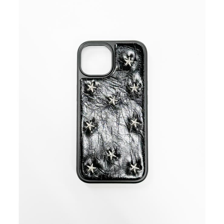 柄1 | スタッズiphoneケース(ブラック) | WEGO【WOMEN】