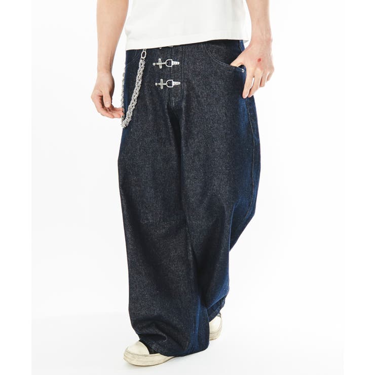 ファイヤーマンバギーデニムパンツ | WEGO【MEN】 | 詳細画像8 