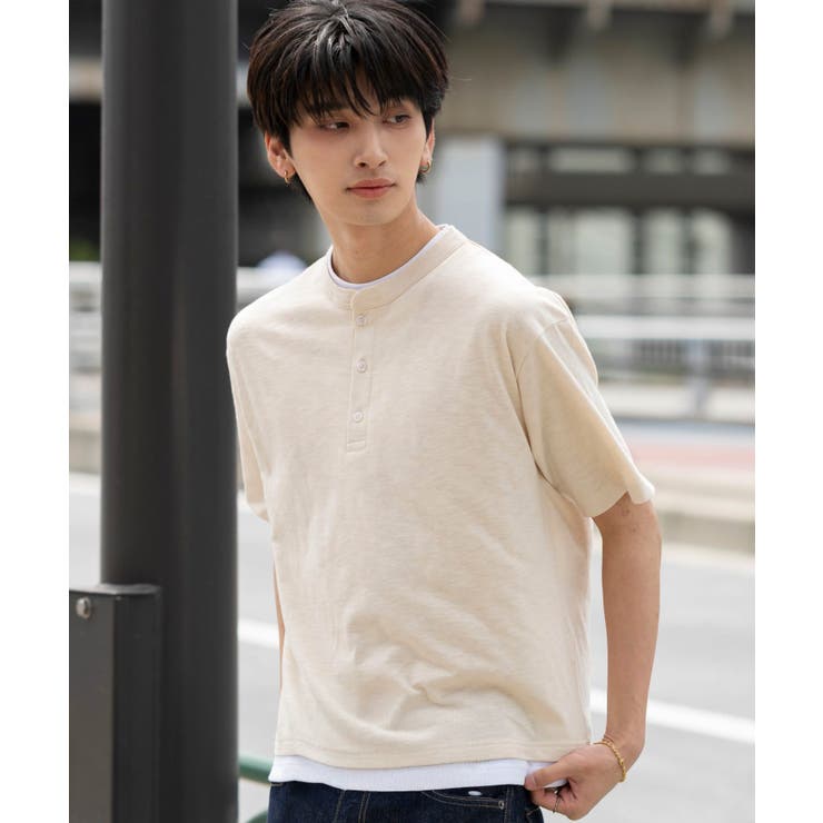 フェイクレイヤードヘンリーネックT(SS) | WEGO【MEN】 | 詳細画像11 