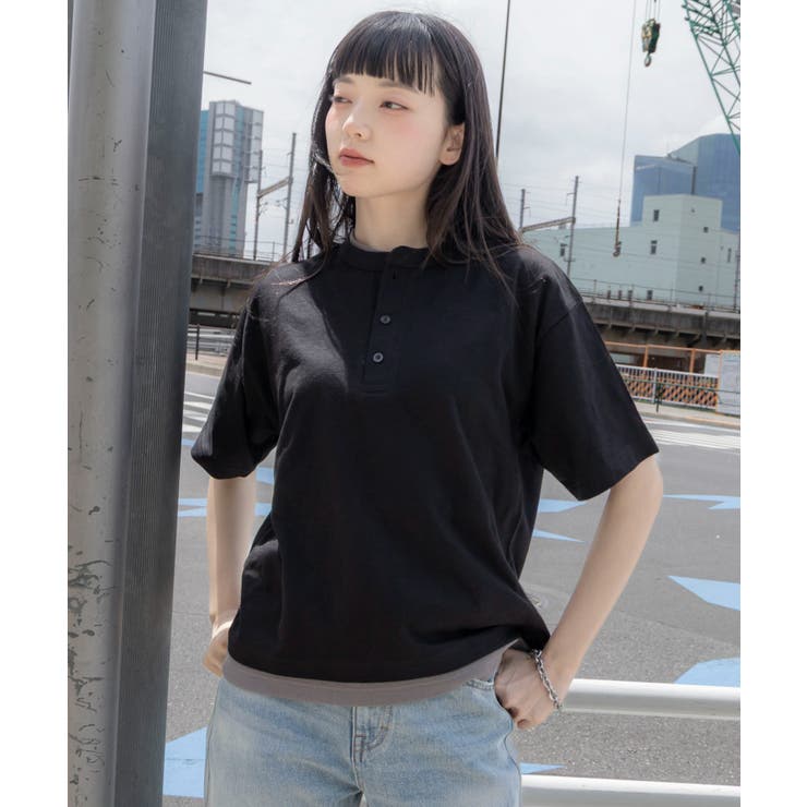 フェイクレイヤードヘンリーネックT(SS) | WEGO【MEN】 | 詳細画像19 