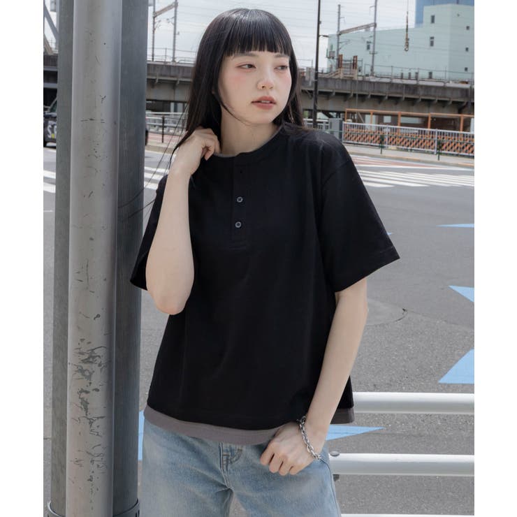 フェイクレイヤードヘンリーネックT(SS) | WEGO【MEN】 | 詳細画像20 