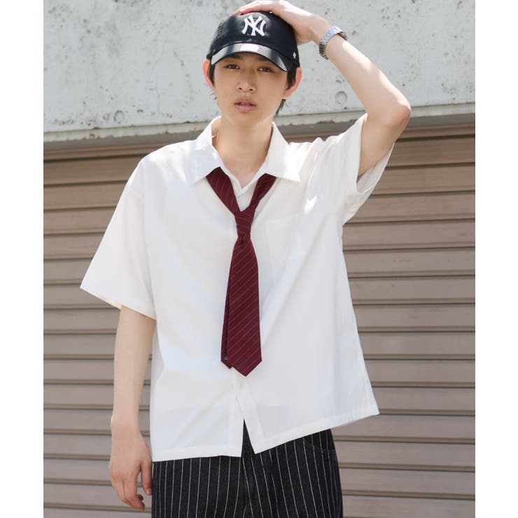 クロップドSSムジシャツ | WEGO【MEN】 | 詳細画像24 