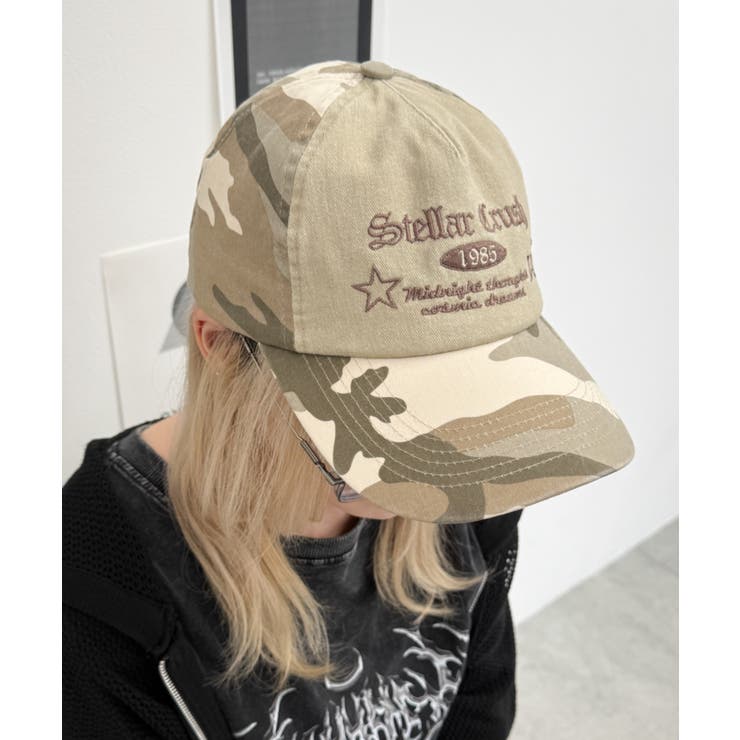 カモフラバイカラーロゴキャップ | WEGO【MEN】 | 詳細画像1 