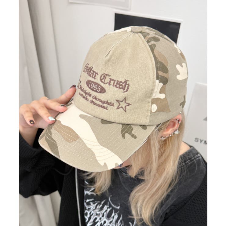 カモフラバイカラーロゴキャップ | WEGO【MEN】 | 詳細画像4 