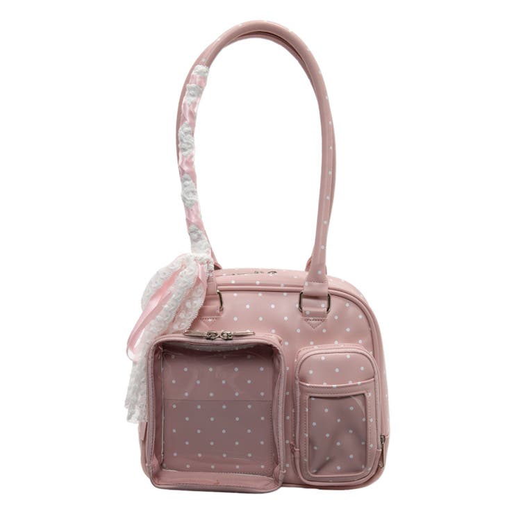 ライトピンク | きらふわスイートドットぬい痛ボストンバッグ | WEGO【WOMEN】