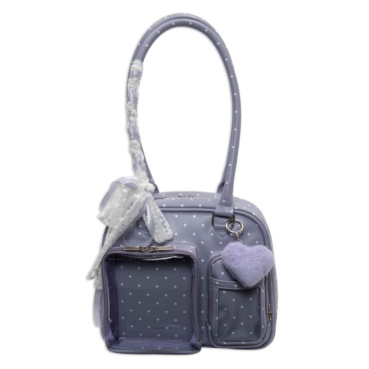 ライトパープル | きらふわスイートドットぬい痛ボストンバッグ | WEGO【WOMEN】