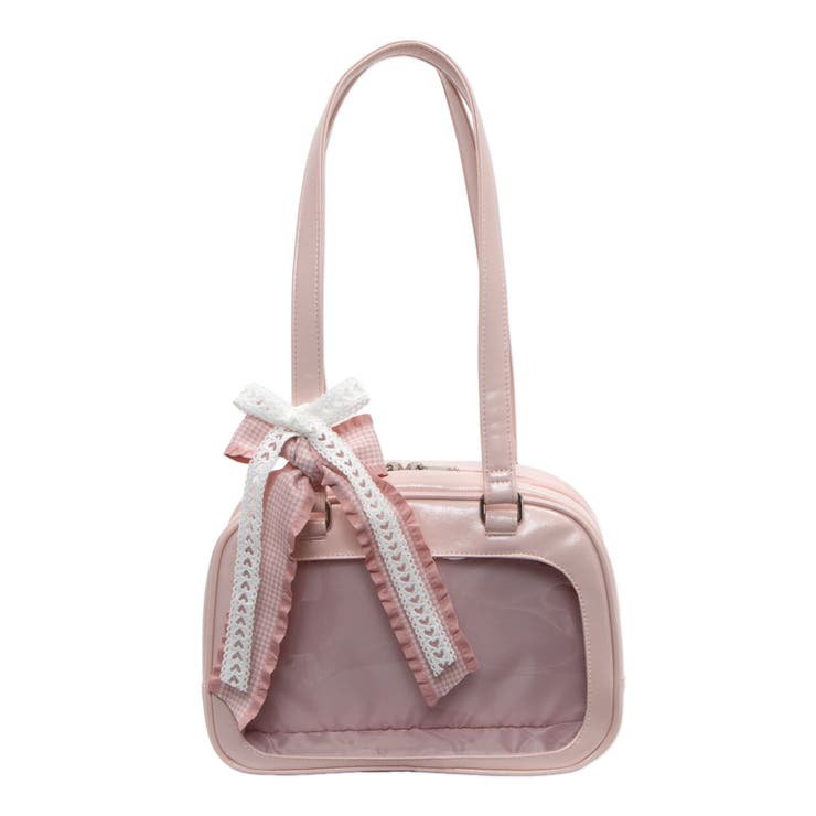 ライトピンク | めるふわぬい痛ボストンバッグ | WEGO【WOMEN】