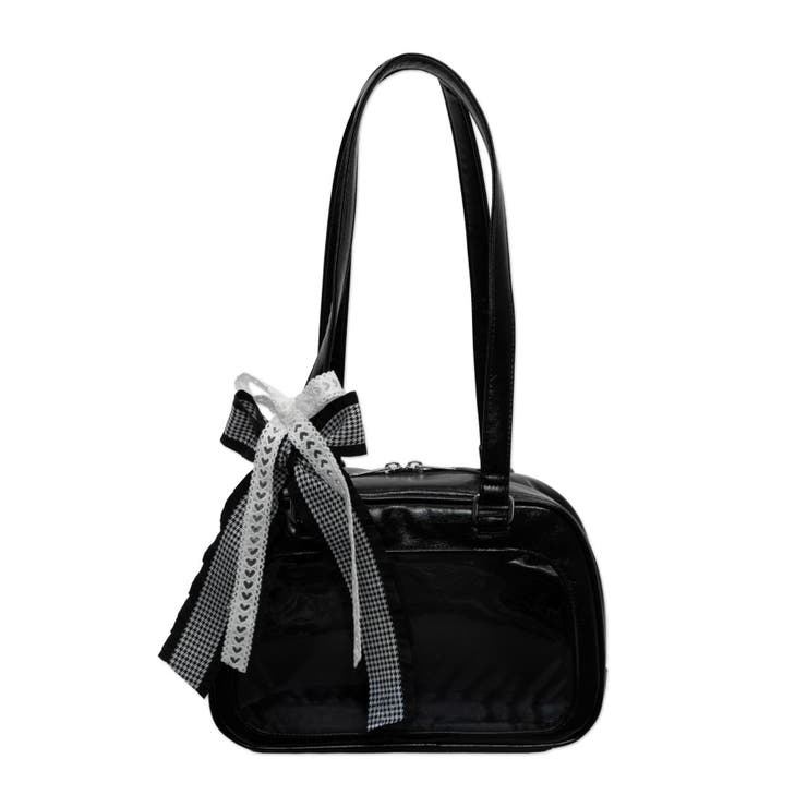 ブラック | めるふわぬい痛ボストンバッグ | WEGO【WOMEN】