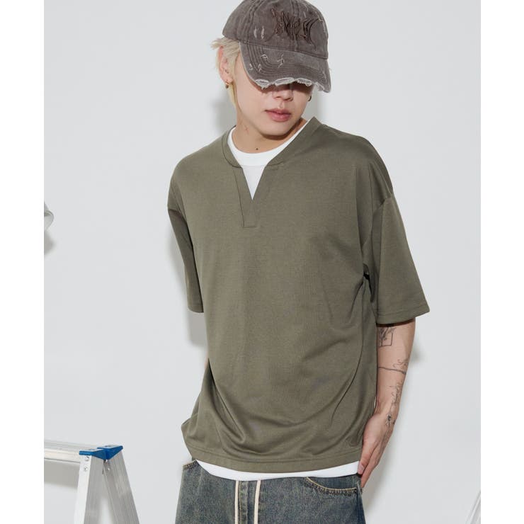 キーネックフェイクレイヤードT(SS) | WEGO【MEN】 | 詳細画像9 