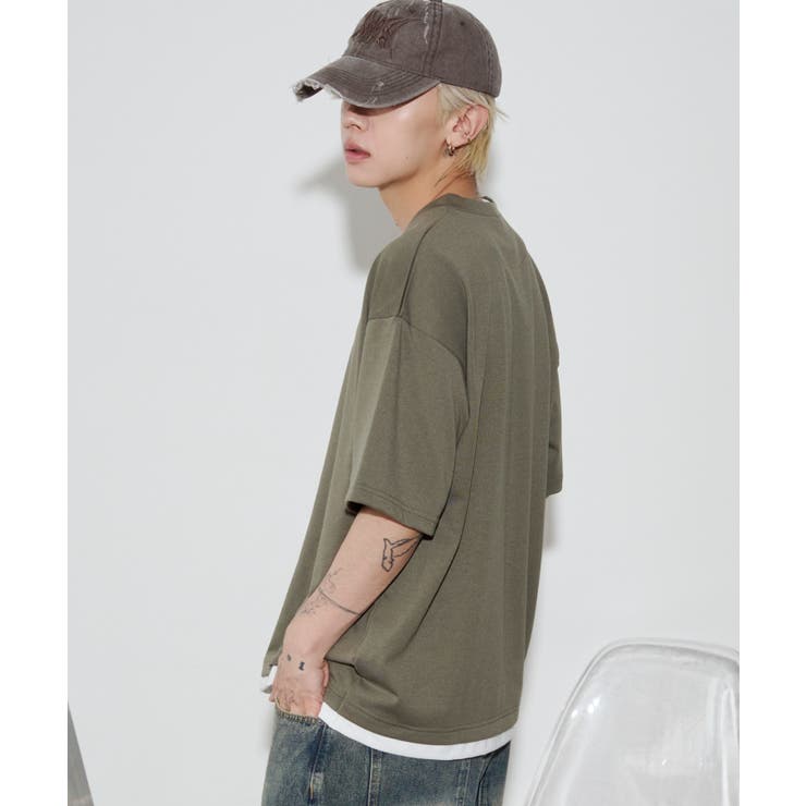 キーネックフェイクレイヤードT(SS) | WEGO【MEN】 | 詳細画像10 