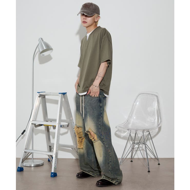 キーネックフェイクレイヤードT(SS) | WEGO【MEN】 | 詳細画像13 