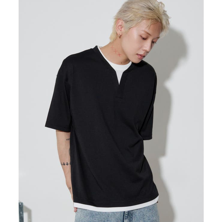 キーネックフェイクレイヤードT(SS) | WEGO【MEN】 | 詳細画像16 