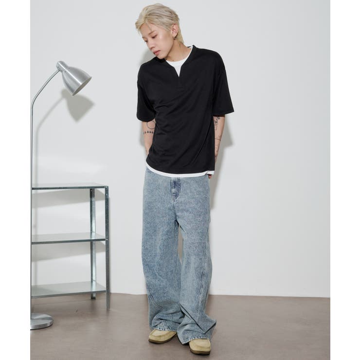 キーネックフェイクレイヤードT(SS) | WEGO【MEN】 | 詳細画像18 