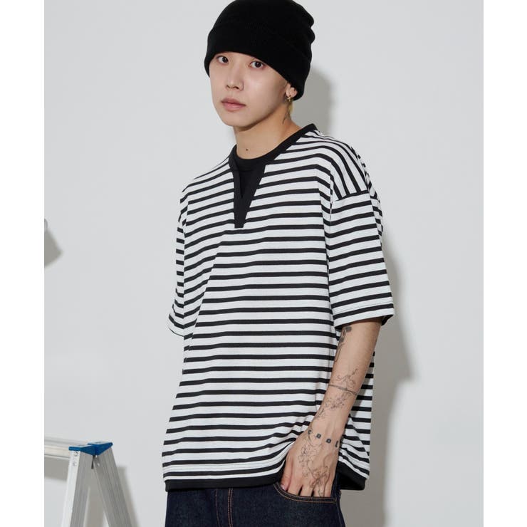 キーネックフェイクレイヤードT(SS) | WEGO【MEN】 | 詳細画像20 