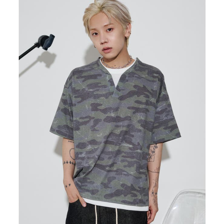 キーネックフェイクレイヤードT(SS) | WEGO【MEN】 | 詳細画像25 
